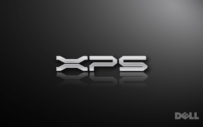 Dell XPS-Logo, schwarzer Hintergrund Hintergrundbilder Bilder