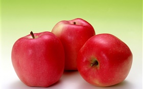 Obst Makro-Fotografie, rote Äpfel HD Hintergrundbilder