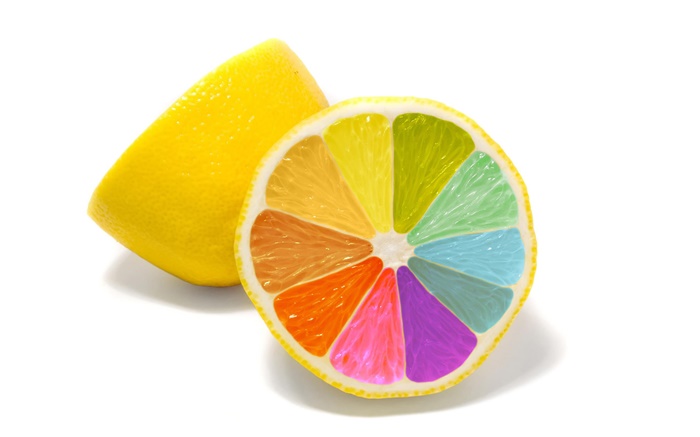Lemon bunten Farben Hintergrundbilder Bilder