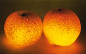 Leichte Obst, zwei Orangen HD Hintergrundbilder