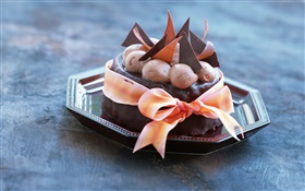 Schokoladendessert , Kuchen, Eis, Band HD Hintergrundbilder