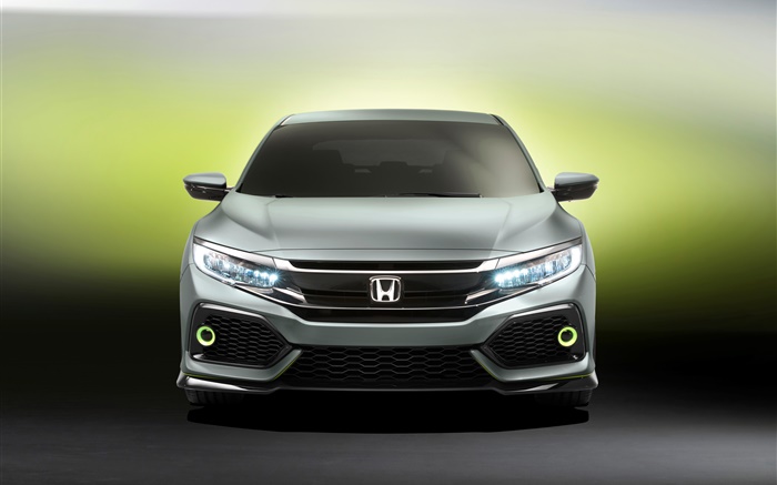 Honda Civic Fließheck Auto Vorderansicht Hintergrundbilder Bilder