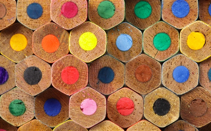 Bunte Bleistifte, Regenbogenfarben Hintergrundbilder Bilder