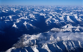 China Naturlandschaft, schneebedeckte Berge HD Hintergrundbilder