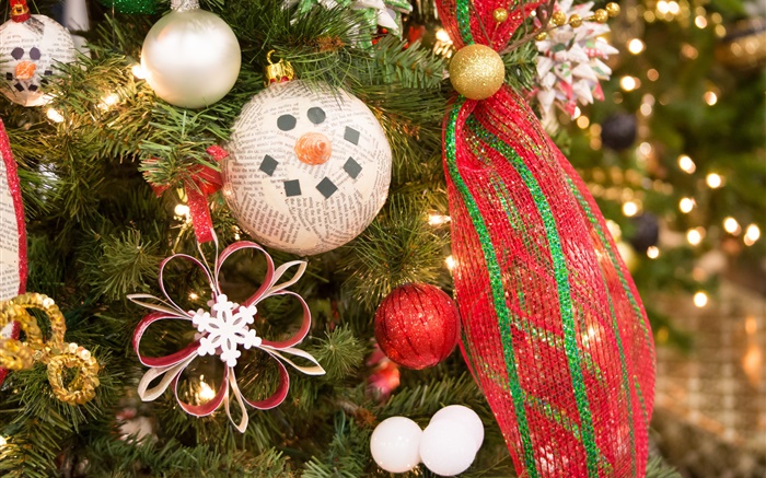 Weihnachtsbaum, Dekoration, Spielzeug, Kugeln Hintergrundbilder Bilder