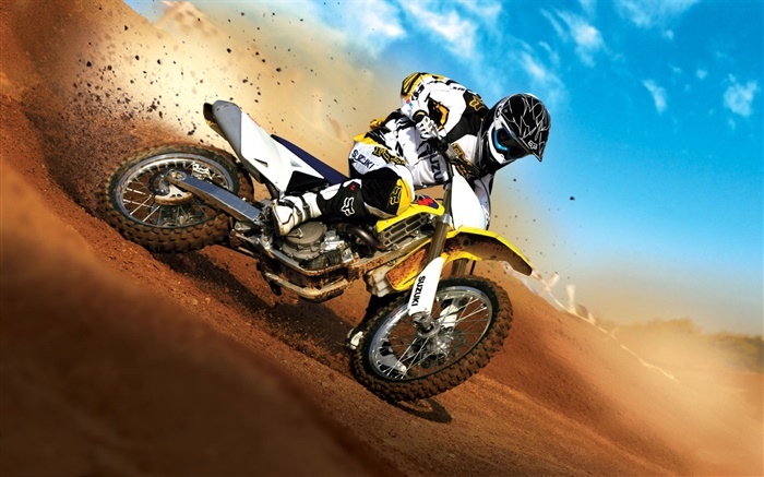 Suzuki Motorradrennen Hintergrundbilder Bilder