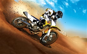 Suzuki Motorradrennen HD Hintergrundbilder