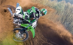 Kawasaki Motorradrennen HD Hintergrundbilder