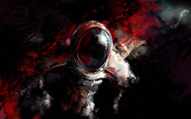 Geheimnisvoller Astronaut, Kunstphantasie HD Hintergrundbilder
