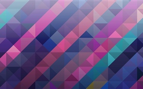 Quadrat und Dreieck, abstrakt, bunt HD Hintergrundbilder