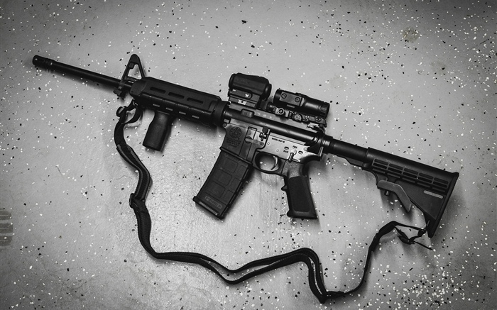 AR-15 halbautomatisches Gewehr Hintergrundbilder Bilder