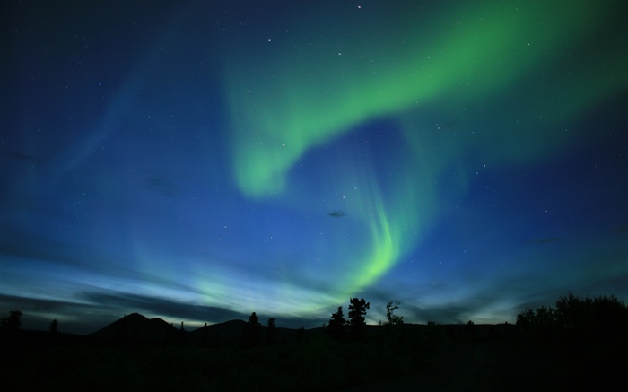 Aurora, Nordlicht, Nacht Hintergrundbilder Bilder