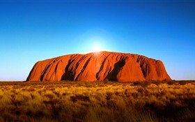 Australien, Berg, blauer Himmel HD Hintergrundbilder