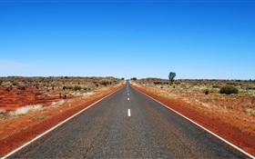 Australien, Straße, blauer Himmel HD Hintergrundbilder