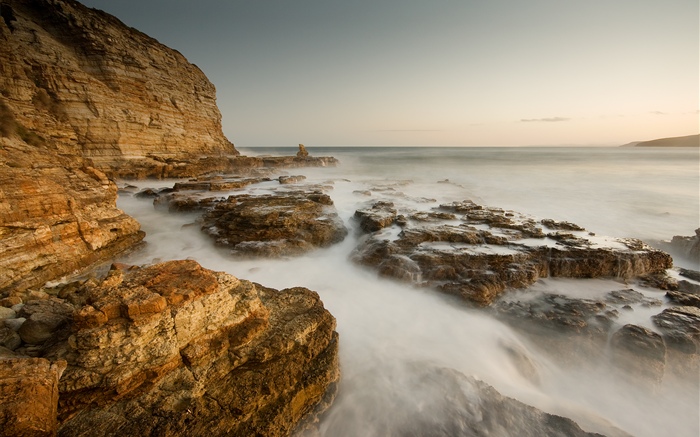 Küste, Meer, Felsen Hintergrundbilder Bilder