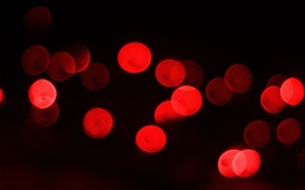 Rote Lichtkreise, schwarzer Hintergrund HD Hintergrundbilder