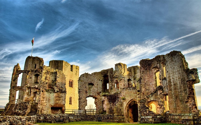 Ruinen, Schloss, Großbritannien Hintergrundbilder Bilder