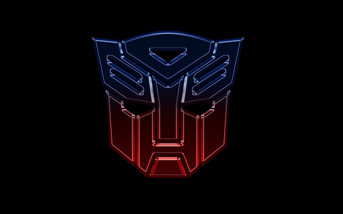 Transformers Logo, schwarzer Hintergrund Hintergrundbilder Bilder